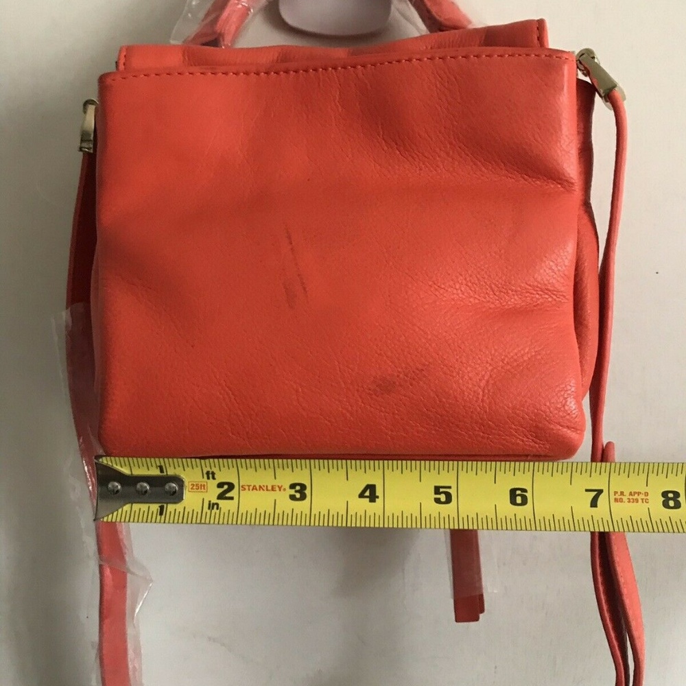 Cynthia Rowley Bright Red-Orange Mini Crossbody Ba - Picture 4 of 8